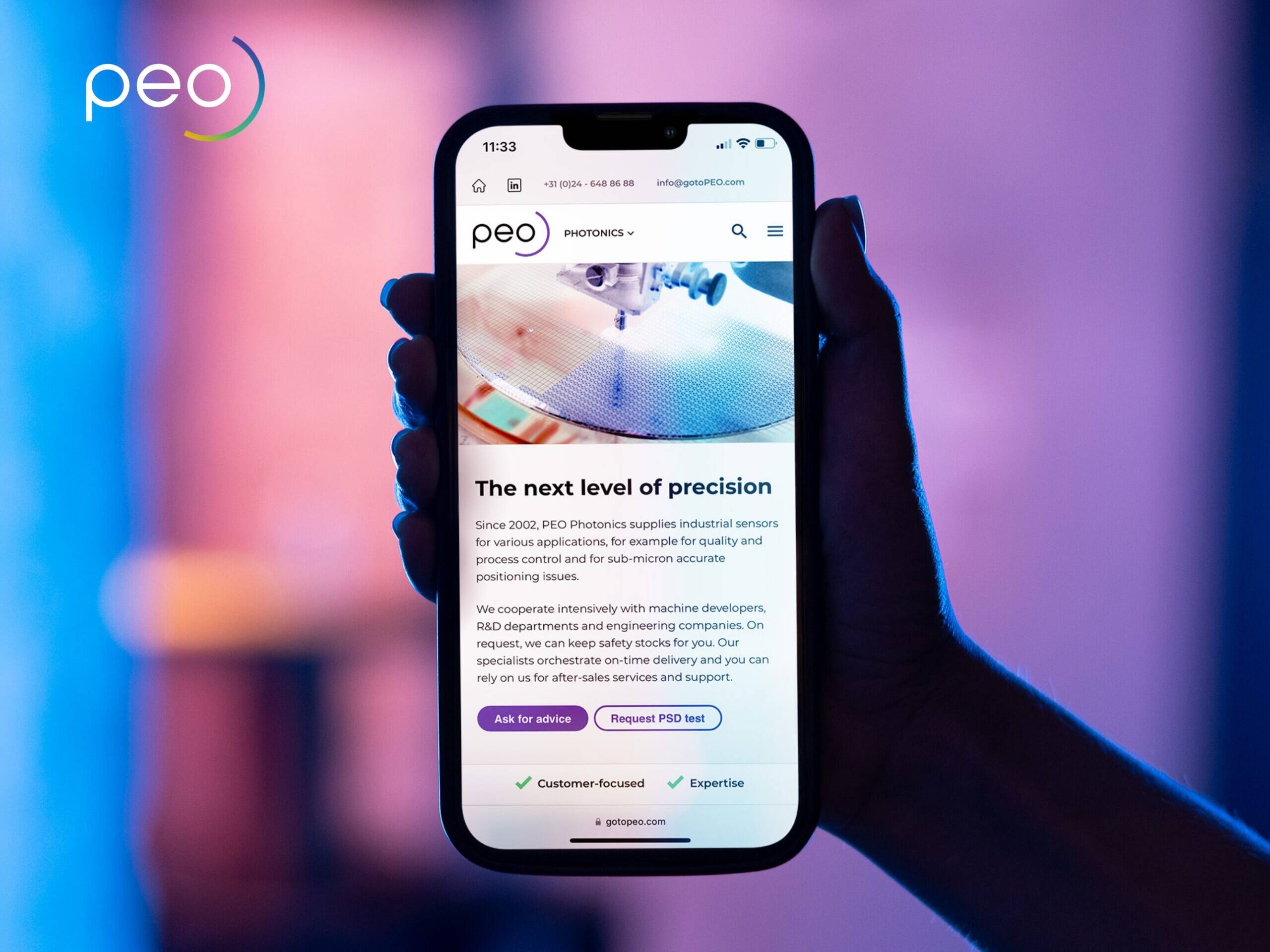 Peo rebranding en webdesign