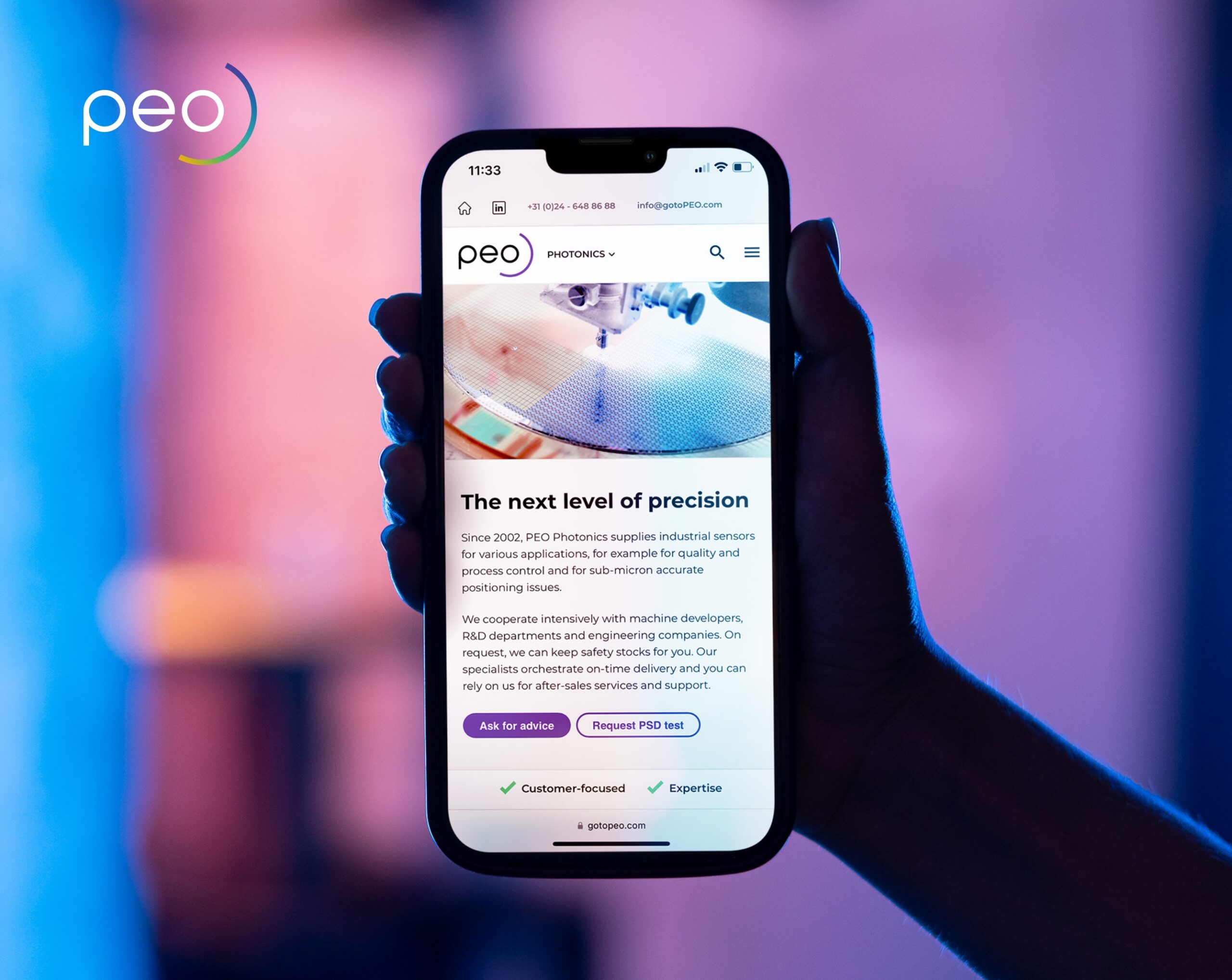 Peo rebranding en webdesign