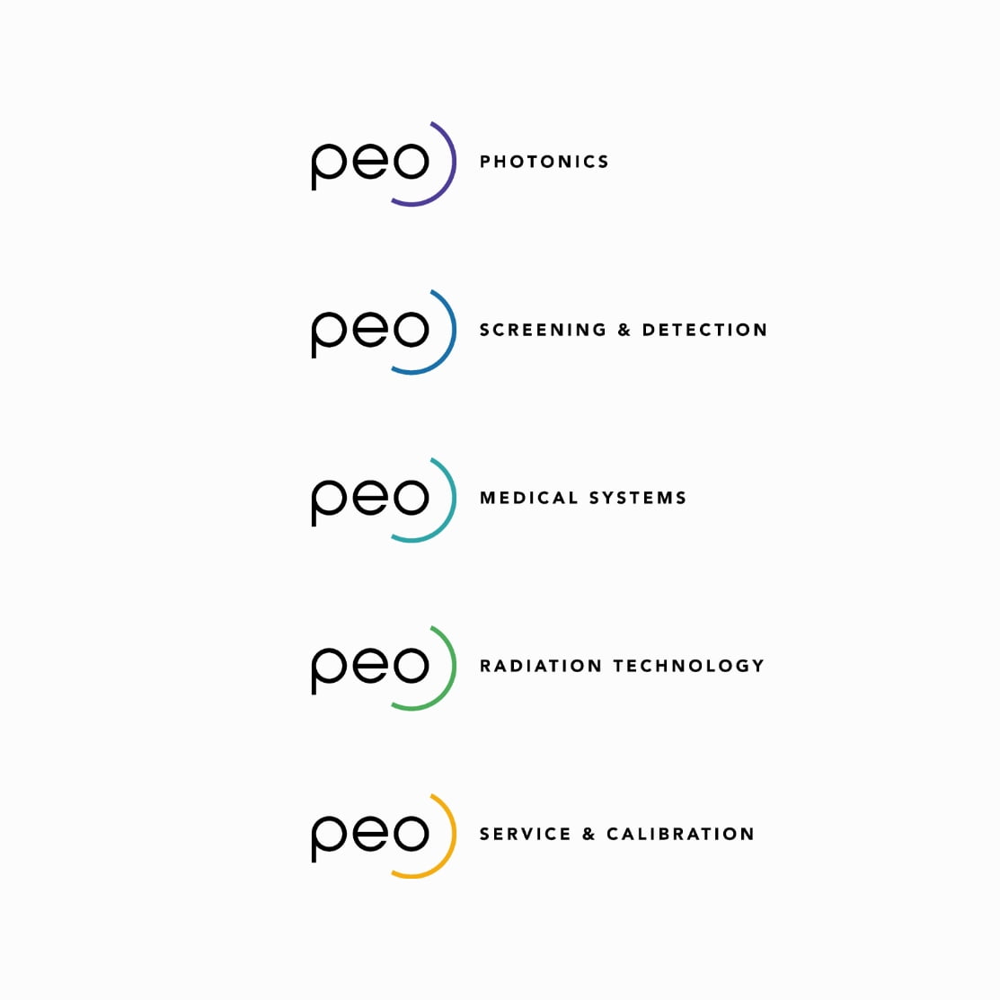 Peo logo afdelingen