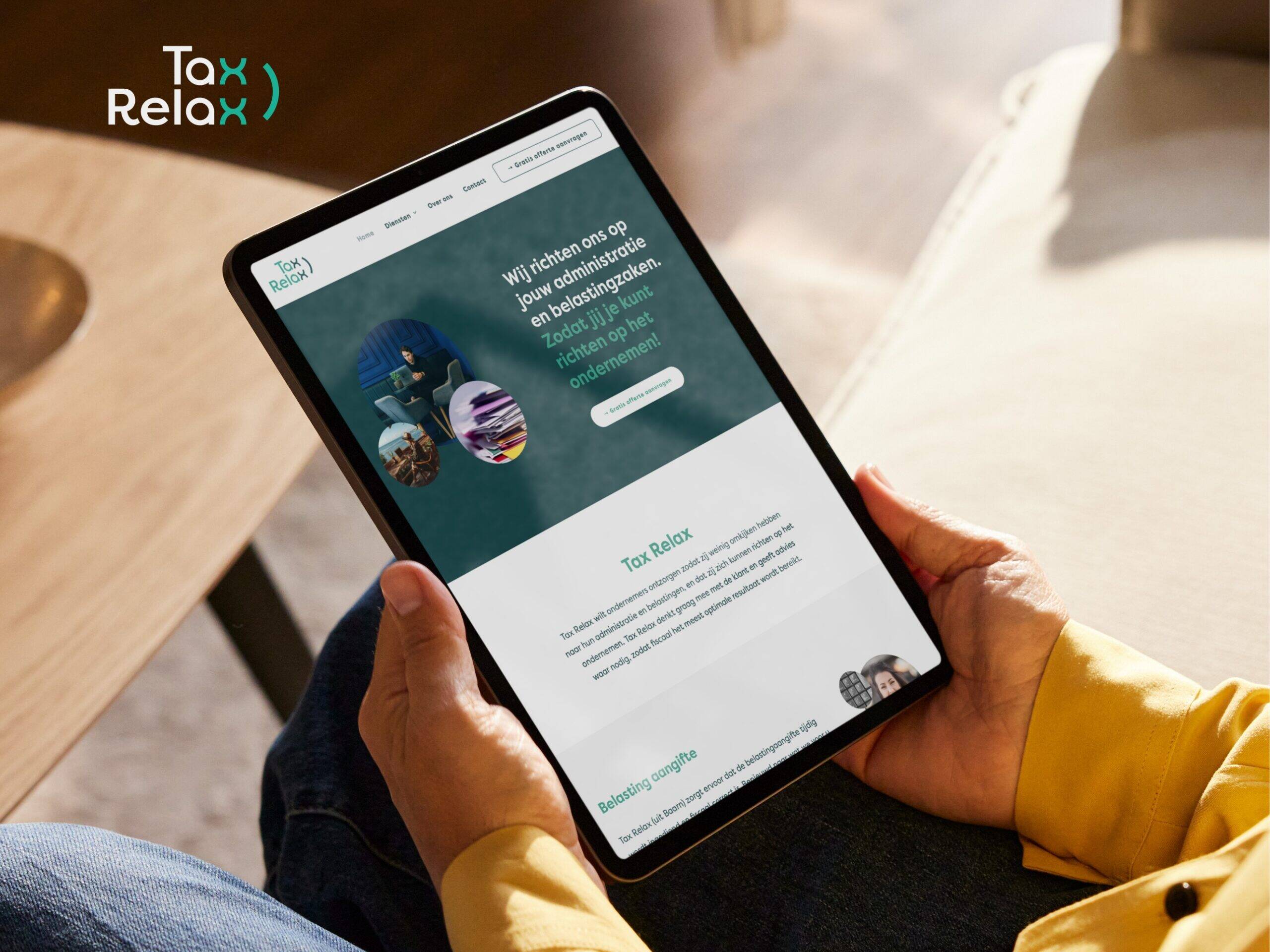 Tax Relax branding en website