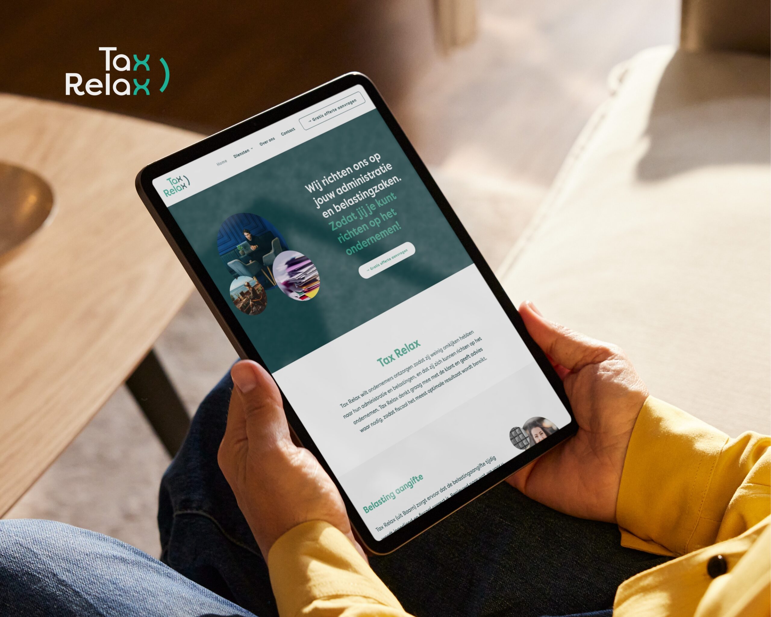 Tax Relax branding en website